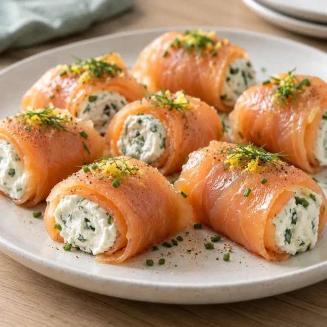 Roulés de saumon fumé : recette facile