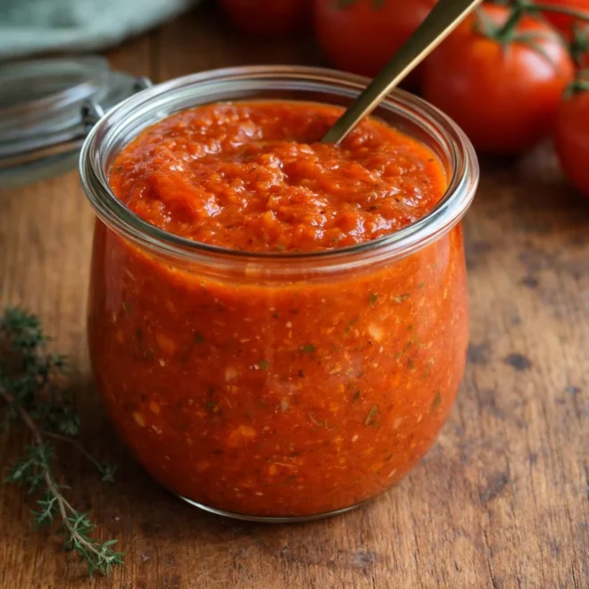 Sauce tomate maison épaisse pour l’hiver (batch)
