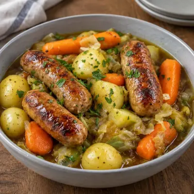 Saucisses mijotées : recette familiale facile