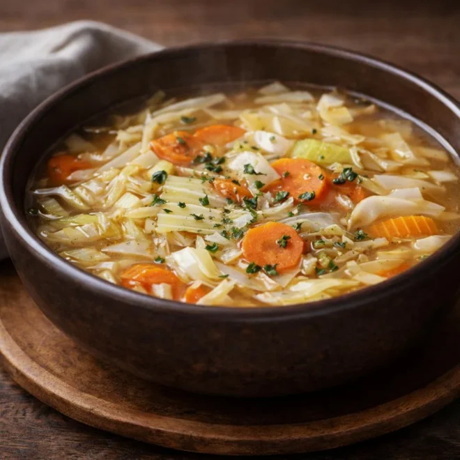 Recette soupe brûle-graisses au chou (WW 0 point)