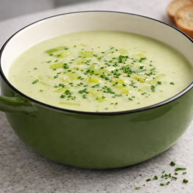 Soupe de poireaux au Boursin veloutée