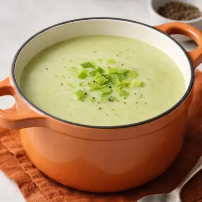 Soupe de poireaux au Boursin crémeuse facile
