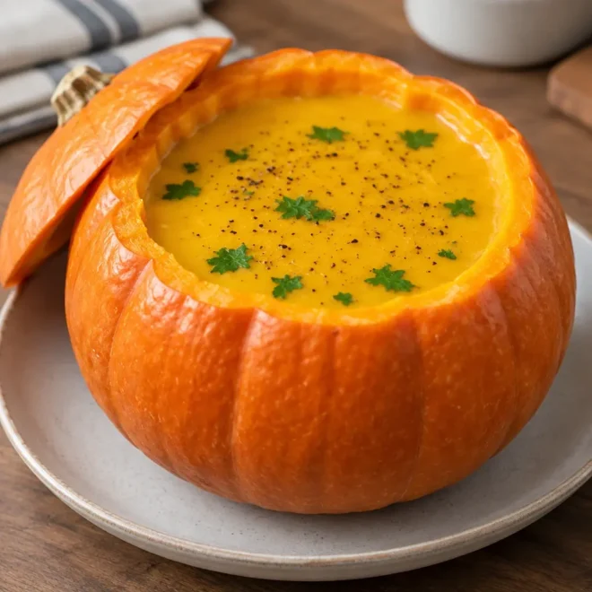 Soupe de potiron, lisse et crémeuse en 55 minutes