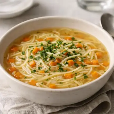 Soupe de vermicelles façon grand-mère : tendre & réconfortan
