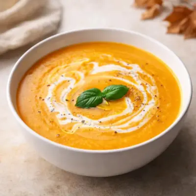 recette soupe légère d’automne butternut carottes
