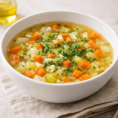 Recette soupe brûle-graisse au chou : légère et savoureuse