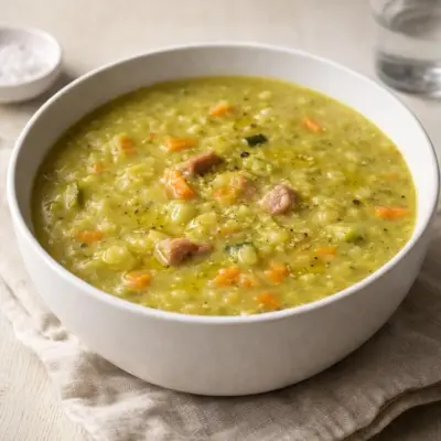Recette soupe de pois cassés façon campagnarde