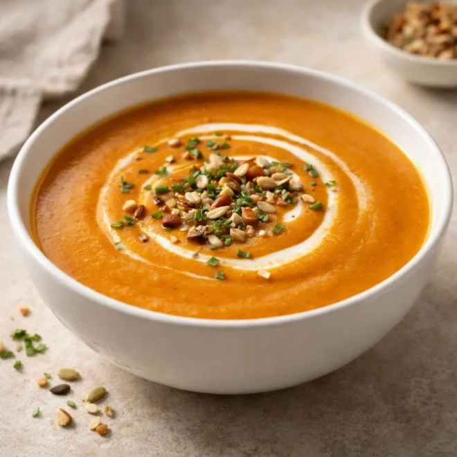 Recette soupe au potiron et à la carotte : velouté