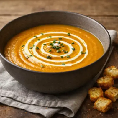 Recette soupe de potiron au lait de coco velouté