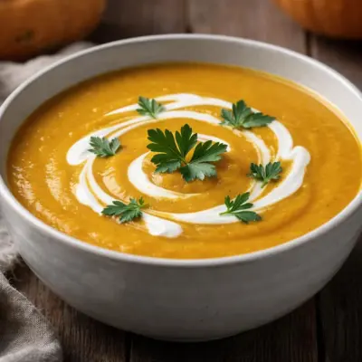 Recette soupe potimarron carottes velouté au lait