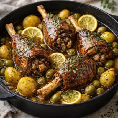 Recette souris d’agneau confites au miel doux
