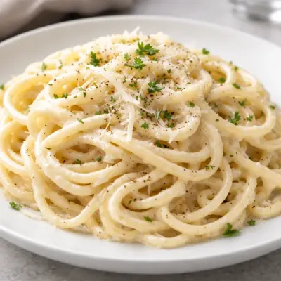 Spaghetti à la crème et au fromage facile