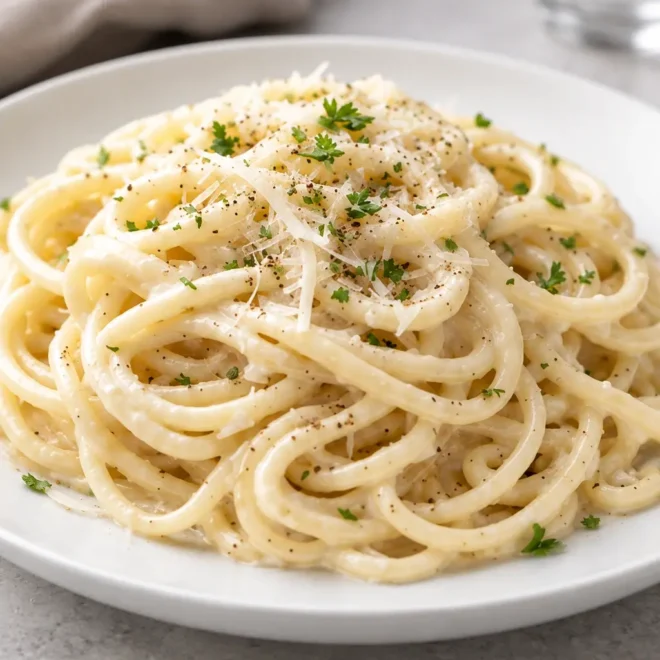 Spaghetti à la crème et au fromage facile