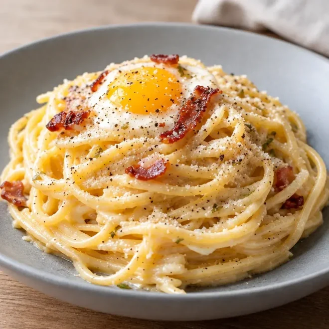 Spaghetti carbonara : recette crémeuse facile