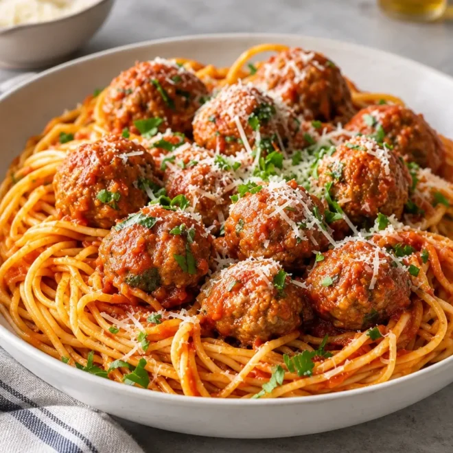 Spaghettis aux boulettes : recette familiale