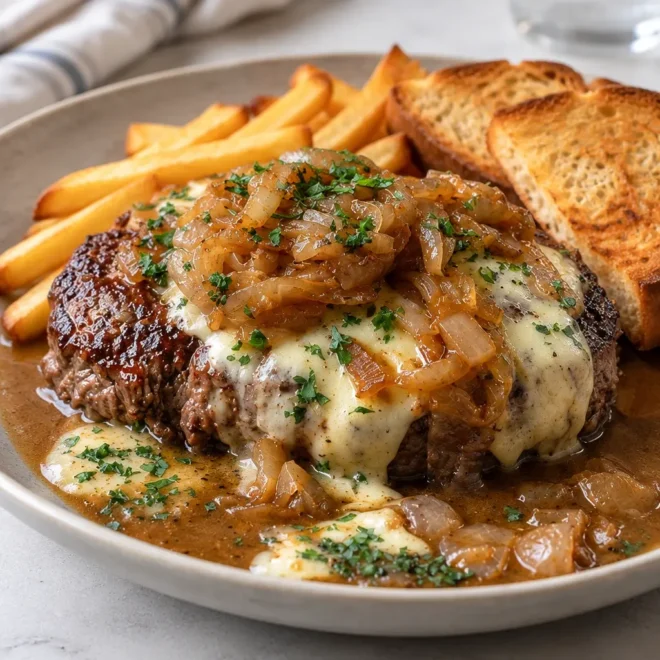 Steaks hachés au fromage : recette familiale