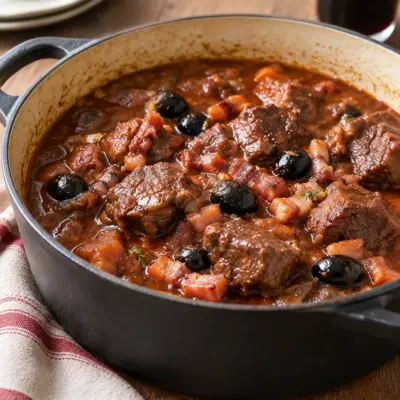 Stufatu corse de bœuf : recette mijotée