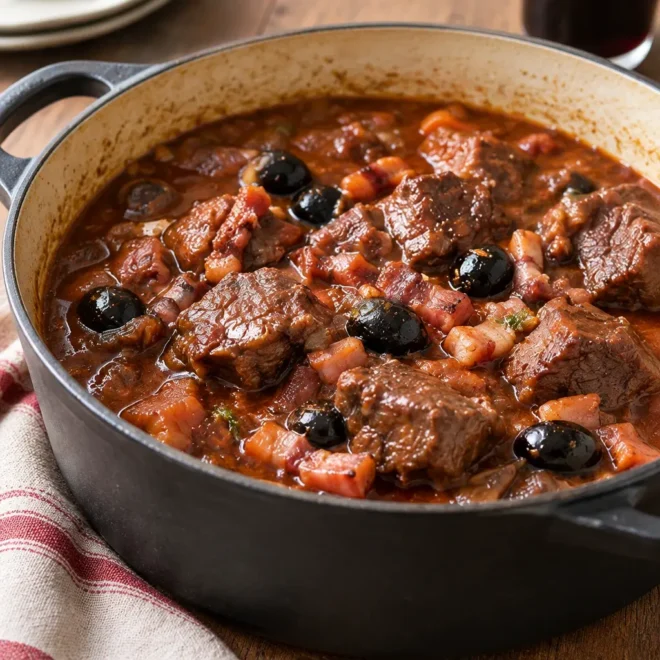 Stufatu corse de bœuf : recette mijotée