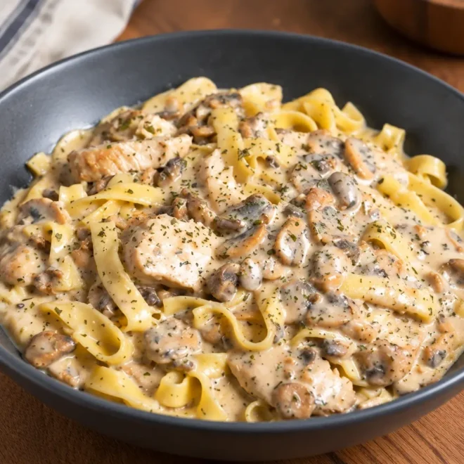 Tagliatelles au poulet : recette crémeuse facile