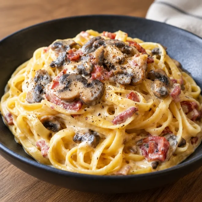 Tagliatelles crémeuses : recette facile