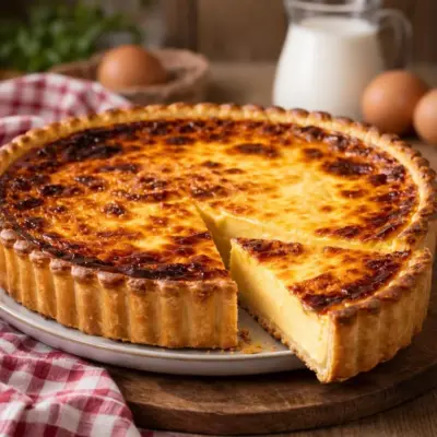 Recette tarte au flan de ma grand-mère crémeuse
