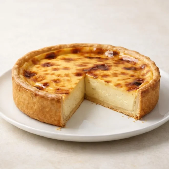 Recette tarte au flan parisienne vanille (moelleux)