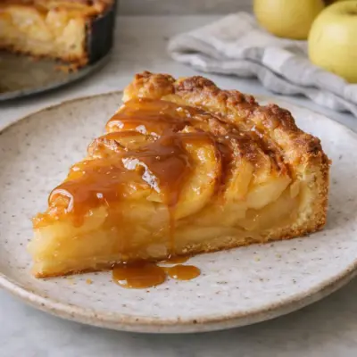 Tarte aux pommes caramel beurre salé : fondante