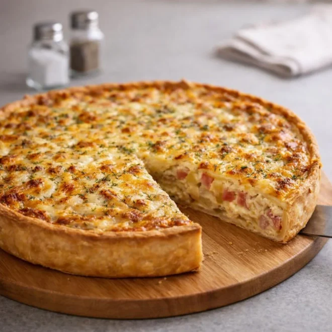Recette tarte aux endives camembert et jambon au four