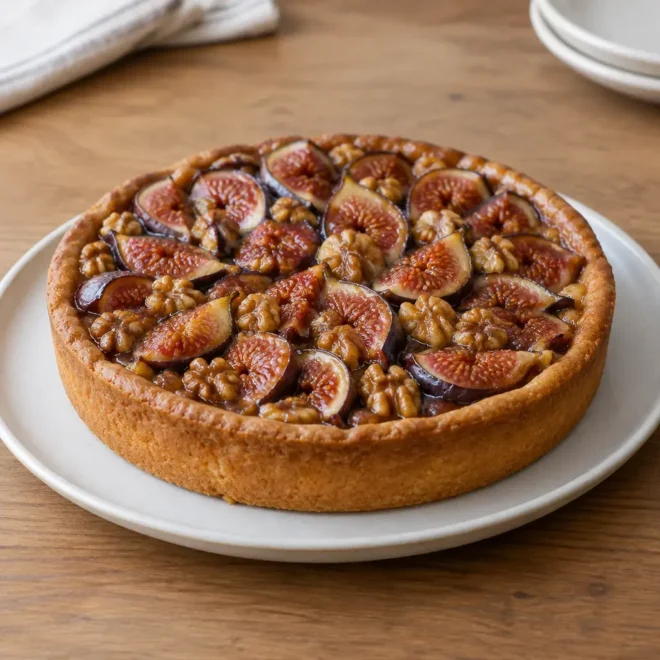 Tarte aux figues et aux noix
