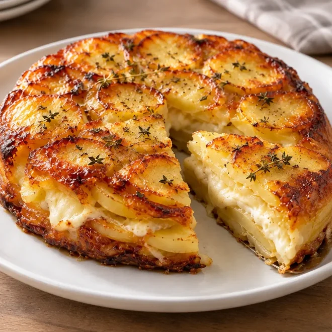 Tarte rustique pommes de terre et fromage