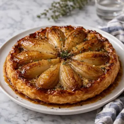 Recette tarte tatin salée aux endives et comté