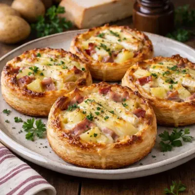 Tartelettes jambon reblochon pommes de terre | Savoyard