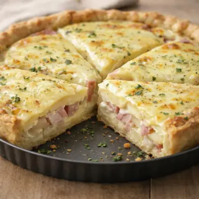 Tarticlette façon raclette : tarte au fromage