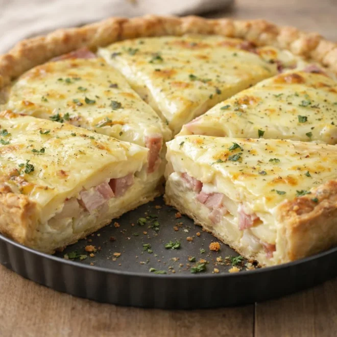 Tarticlette façon raclette : tarte au fromage