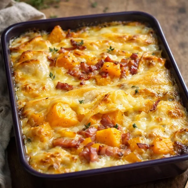 Recette tartiflette butternut reblochon, gratin d’automne