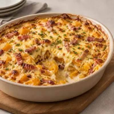 Tartiflette de courge facile et crémeuse