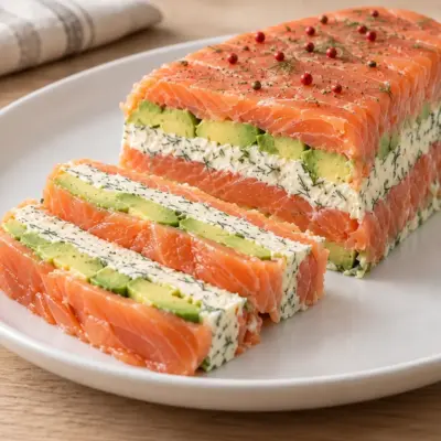 Terrine de saumon fumé à l’avocat facile