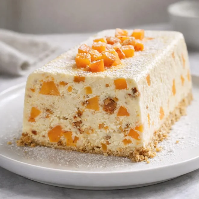 Terrine fondante aux abricots : ricotta & amandes