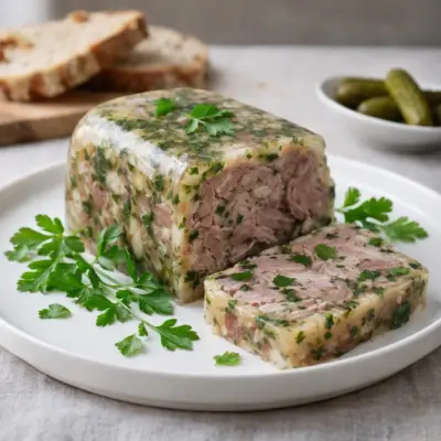 Terrine de jarret de porc persillée : recette bistrot