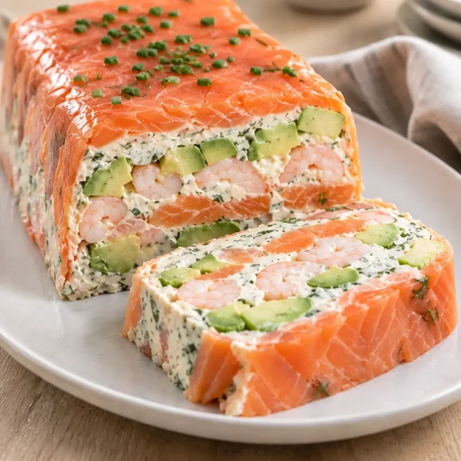 Terrine saumon crevettes avocat facile et froide