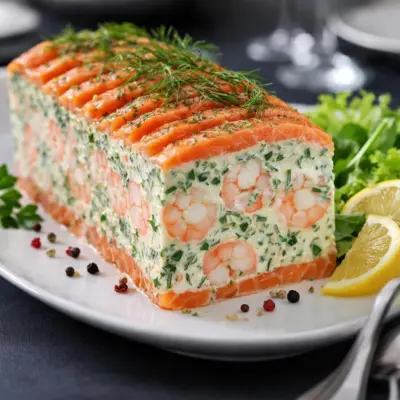 Terrine de saumon frais et crevettes : recette facile