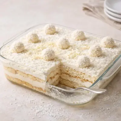 Tiramisu façon Raffaello à la noix de coco