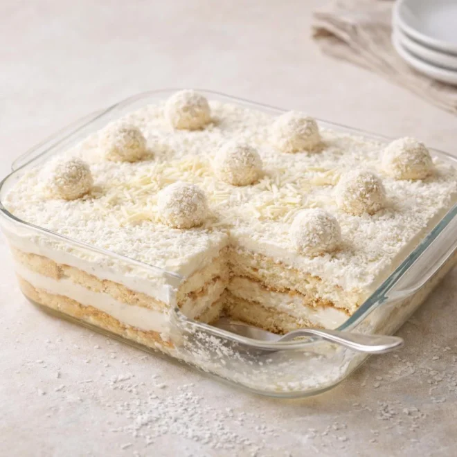 Tiramisu façon Raffaello à la noix de coco