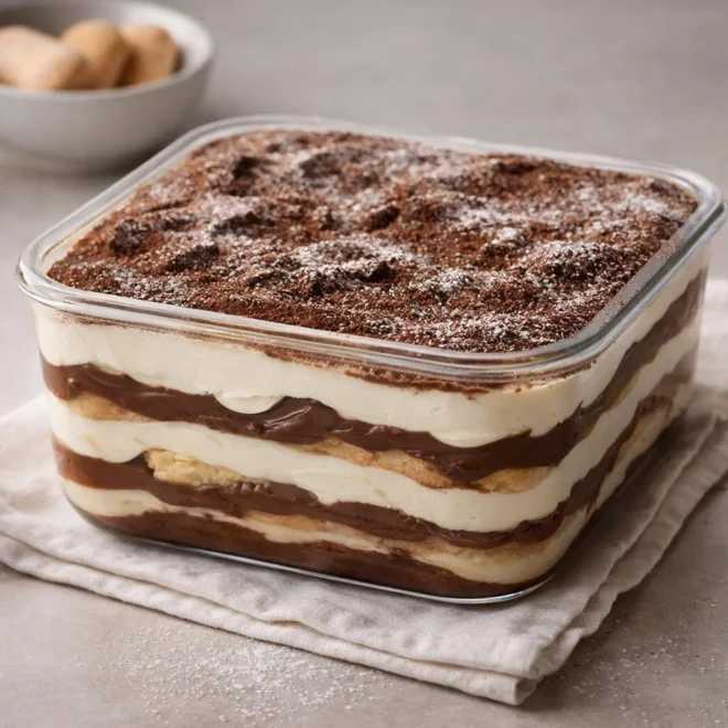 Tiramisu Nutella sans œufs : recette facile et gourmande