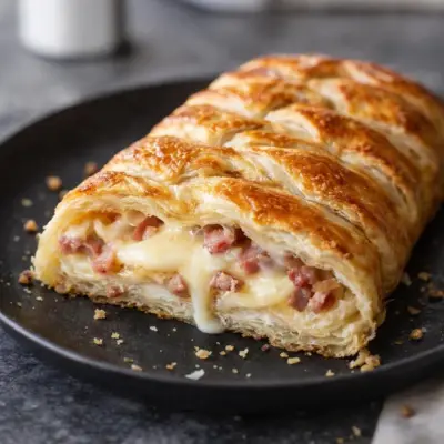 Tresse feuilletée savoyarde reblochon : dorée & fondante