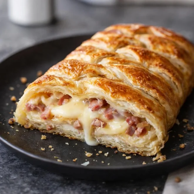 Tresse feuilletée savoyarde reblochon : dorée & fondante