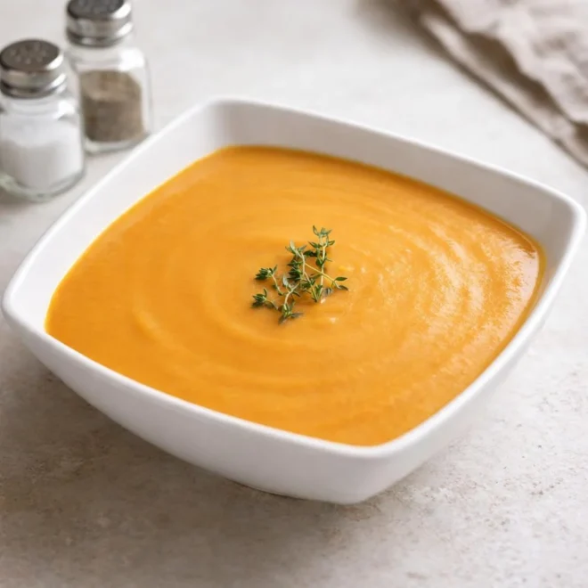Recette velouté butternut patate douce carottes
