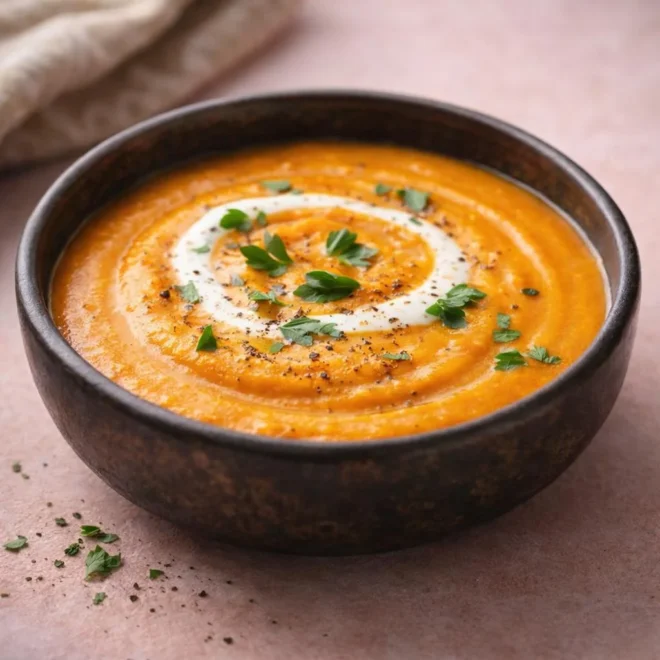 Velouté de carottes à la Vache qui Rit (crèmeux et réconfortant)