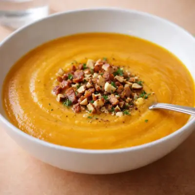 Recette velouté de potiron rôti au lait de coco