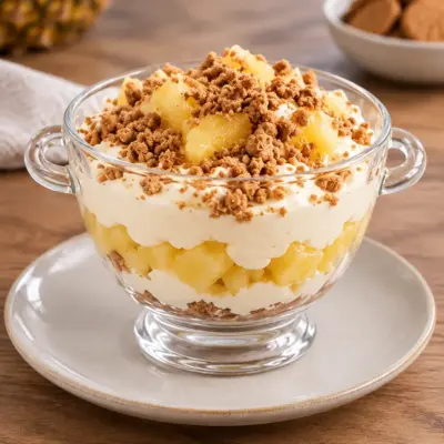Verrine à l’ananas recette facile et fraîche